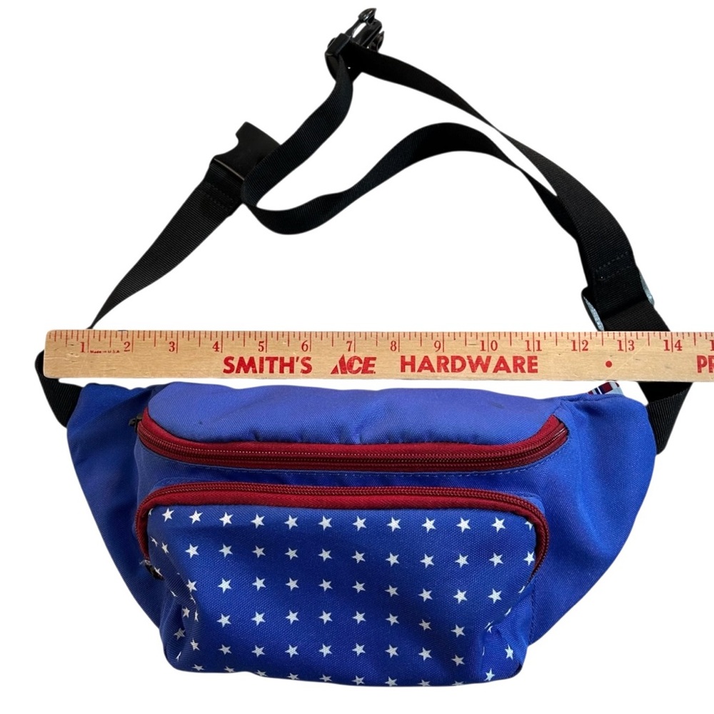 Wemco Sling Fanny Hip Pack Waist Bag Hip Pouch Americana Patriotic Flag July 4th - Picture 6 of 7